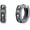 04-Viking Rune, variant on Sun Earrings for Men Sterling Silver Hoop Earring Carving Earrings Black Huggie Hoop Earring Jewelry Vintage Viking Punk Goth Lightning Gift for Women Friend