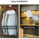 thumbnail image 3 of Iluminación LED para armarios, foco LED interior Versailles, redondo, ultradelgado, blanco cálido, 3000 K, para baño, aseo, cocina, sala de estar, pasillo, juego de 4 [Clase de eficiencia energética A, 3 of 5