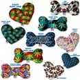 thumbnail image 2 of Pet, Dog Plush Heart or Bone Toy, "Mary Jane Group" (Available in different sizes, and 7 different pattern options!), 2 of 7