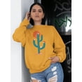 thumbnail image 2 of Image Conscious Hedgehogs On A Cactus Sweatshirt Womens -Jay Fleck Designs, Female Casual Fit, 2 of 4