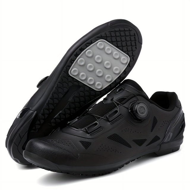 SUTENGDA Professional Men‘s Cycling Shoes Low-Top Bike Trainers with Rotary Buckle Durable Sole and Comfy Design for Outdoor Mountain Road Gym Workout Riding