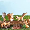 thumbnail image 3 of Mini Squirrel Figure Mini Squirrel Animal Mini Figure Squirrel Fairy Tale Garden Decorations Dollhouse Accessories Miniature Landscape Decorations, 8, 3 of 4