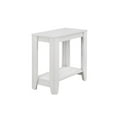 thumbnail image 1 of Monarch Specialties Accent Table, Side, End, Nightstand, Lamp, Living Room, Bedroom, Laminate, White, Transitional, 1 of 2