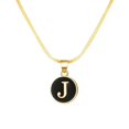 thumbnail image 1 of SIfdSeng Collier Initiale 26 Forme Ronde Chaîne Alphabet 26 Collier Alphabet A Z Initiale 26 Colliers Dorés pour Femmes Filles, 1 of 4
