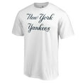 thumbnail image 2 of Men's White New York Yankees Script Wordmark T-Shirt, 2 of 3