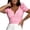 Pink, variant on Sngxgn Womens Lightweight Short Sleeve V-Neck T-Shirt(Black,L)