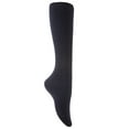 thumbnail image 2 of Lian LifeStyle Big Girl's Women's 4 Pairs Exceptional, Non-Slip, Cozy and Cool Knee High Wool Socks FS05 Size 6-9 Black4p9, 2 of 3
