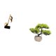 thumbnail image 5 of Escultura de nota musical de resina con bonsái artificial, adorno creativo de mesa y centro de mesa con de vegetación artificial para escritor, 5 of 8