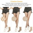 thumbnail image 6 of Women Fishnet Tights TeqHome High Waist Fishnet Pantyhose Stretchy Mesh Hollow Out Tights Stockings Small Size 4 PCS, 6 of 10