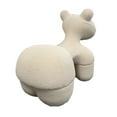 thumbnail image 4 of Benjara Seira 42" Pony Chair- Stuffed Animal Kids Chair- Cream- Solid Wood, 4 of 6