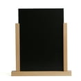 thumbnail image 4 of M&T Displays 8.5x11 Chalkboard Menu Holder Natural Wood Portrait Tabletop Sign Frame (2 Pack), 4 of 9