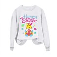 thumbnail image 2 of Jsaierl Chandails de Pâques pour Femmes Tendance Imprimé Graphique Lapin Pulls Décontractés Manches Longues Col Rond, 2 of 3
