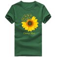 thumbnail image 2 of Women's Short Sleeve T-Shirt WCJM Women's Vinylon T-Shirt Green Plus Size Tops For Women Summer Top Loose Fit Shirts Crew Neck Short Sleeve Blouse, 2 of 3
