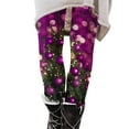 thumbnail image 2 of Rciityk High Waisted Leggings for Women Casual Santa Claus Snowflake Print Tummys Control Yoga Pants Soft Slim Workout Athletic Tights Pants, 2 of 5