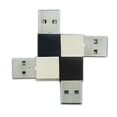 thumbnail image 2 of Converter Masculino USB, Tipo ProncTico C A USB A Adaptador Profesional 2 Negro 2 Plata Para Oficina, 2 of 8