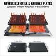 thumbnail image 3 of VEVOR Commercial Electric Griddle 14.5' - Stainless Steel, Non-Stick Iron Cooking Plate, Adjustable Temperature Control, 3 of 9