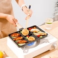thumbnail image 4 of Grill Pans, Maifan Stone Coating Aluminum Non Stick Multifunctional 4 Section Breakfast Pan, 4 of 8