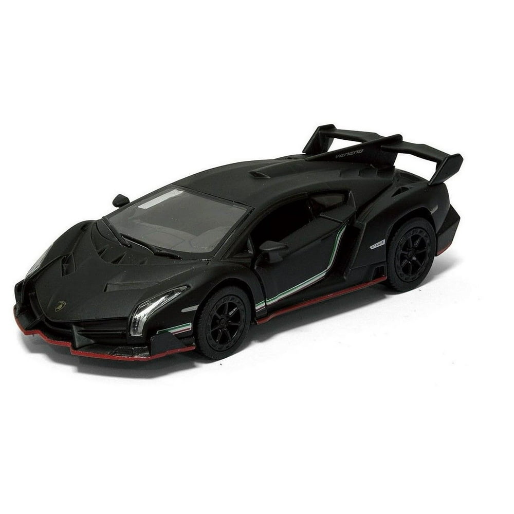 5" Kinsmart Matte Veneno Diecast Model Toy Car 136 Black