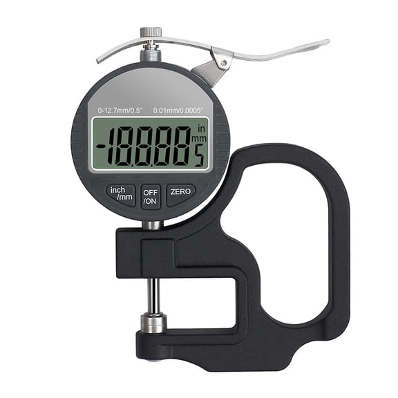Digital Thickness Gage Gauge 0.01 Ranage 0-12.7mm/25.4mm Electronic Percentage Thickness Meter Precise Electronic Micrometer ,Precision Measuring