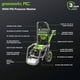 thumbnail image 2 of Hidrolavadora eléctrica Greenworks Pro sin escobillas de 3000 PSI (certificación CSA), 2.0 GPM máx. / 1.1 GPM (asas plegables, estructura de acero resistente, manguera de 25 pies, cable de alimentació, 2 of 5
