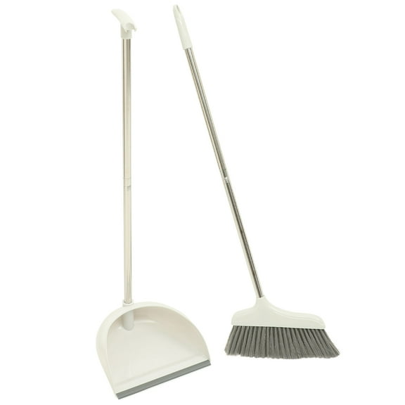OFFIGAM 1 Set of Cleaning Broom Set with Long Handle Plastic for and Pet Owners