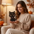 thumbnail image 6 of Halloween Table Decorations Wooden Black Cat Block Sign | Halloween Tiered Tray Decor, Rustic Farmhouse Centerpieces for Home Office, Shelf, Desk, Mantel, 6 of 6