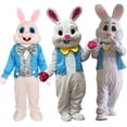 thumbnail image 2 of Conjunto de 24 tipos de disfraz de mascota de conejo de Pascua para adultos, disfraz de lujo para Halloween, fiesta de carnaval, cosplay de conejo, 2 of 5