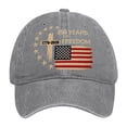 thumbnail image 3 of Trgacdwlo 2 Packs 250 Anniversary USA Hat 1776-2026 Flag Print Adjustable Baseball Cap Patriotic Independence Day Unisex Sun Hats 22-23, 3 of 5