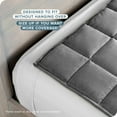 thumbnail image 4 of Bare Home 7 lbs Weighted Blanket for Kids - 40" x 60" - Minky Fleece, Gray, 4 of 10