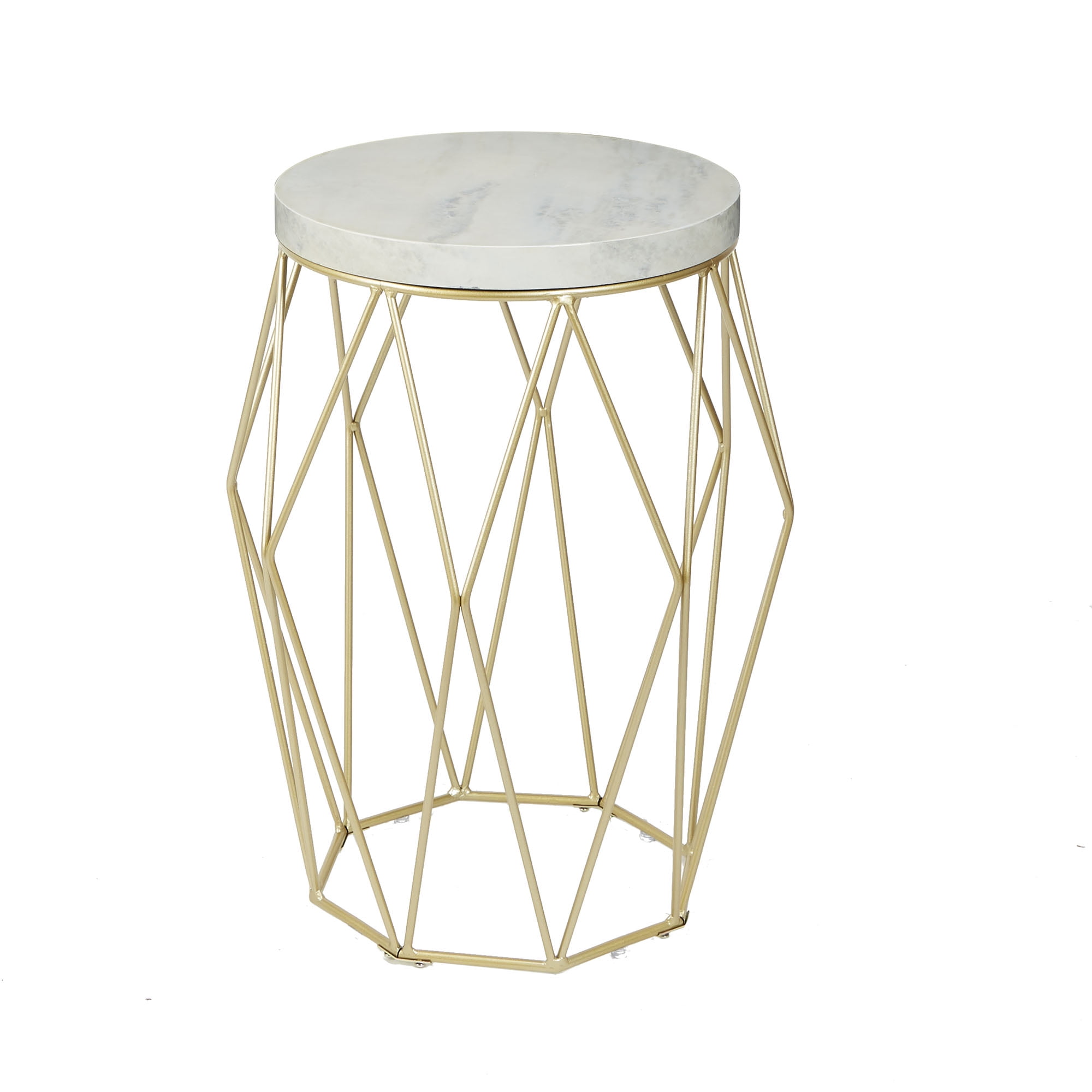 26" Bellewood Midcentury Modern Wire Basket Accent Table