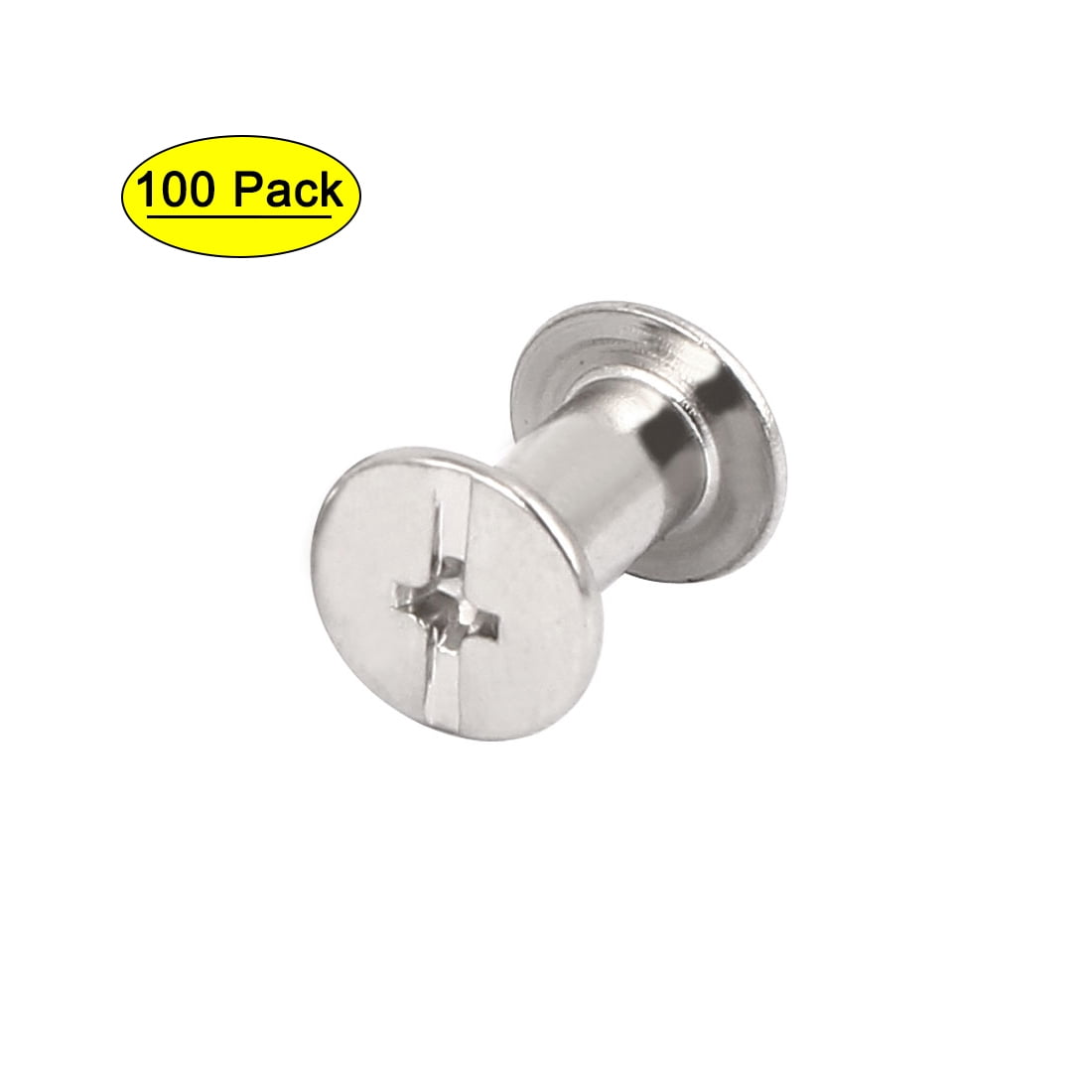 10X 5MM 8MM Flat Head Metal Screw Studs Nail Rivets Tacks Button Leather Crafts 