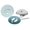 Chrome, variant on 3 Tube Overflow Gasket Kit with overflow cover (chrome)