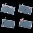 thumbnail image 2 of maskred 4pcs Mask Cover Bag Portable Face Cover Storage Bag Travel Pouch Clip Type Waterproof Face Cover Tickets Cards Organizer Bag Cute Sakura Cat 1Set, 2 of 6