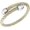 Silver & Gold - Bead Endings, variant on 2 Tone Adjustable Twisted Wire Cable Bangle Bracelets for Women, Gold & Black
