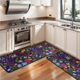 thumbnail image 3 of Kitchen Rugs Sets Of 2,Pioneer Flower Floral Print Pattern Anti Fatigue Kitchen Mat Rugs Non Slip Washable,Decorative Kitchen Floor Mats for Kitchen,Sink,Laundry,17"x47"+17"x47", 3 of 5