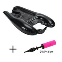 Inflatable Hair Washing Basin, Portable Shampoo Tray, Head Worn Sink for Elderly, Pregnant, Bedridden, Wheelchair Users, PVC, Travel, Home Use