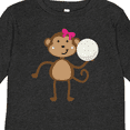 thumbnail image 4 of Inktastic Cute Volleyball Girl Monkey Girls Long Sleeve Toddler T-Shirt, 4 of 5