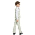 thumbnail image 4 of LOLANTA Boys Vest Suits 4PCs Wedding Ring Bearer Outfits Wasitcoat Shirt Pants Bow Tie, 4 of 6