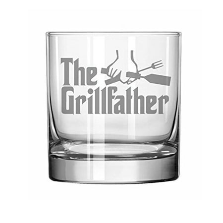 11 oz Rocks Whiskey Highball Glass Father Dad The Grillfather