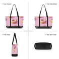 thumbnail image 6 of FORMRS Canvas Laptop Tote Bag for Women with 15.6" Computer Compartments Shoulder Handbag, Cartoon Doughnuts, 6 of 7