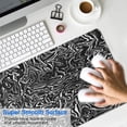 thumbnail image 4 of Zebra Lines&nbsp;pad Mousewaterproofnon Slip&nbsp;Line Series for Office Home Work GamingmousematRubber Base Mousepad with Stitched Edges 31.5x11.8inches, 4 of 7