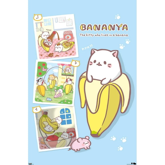 Bananya - Collage Wall Poster, 22.375" x 34"