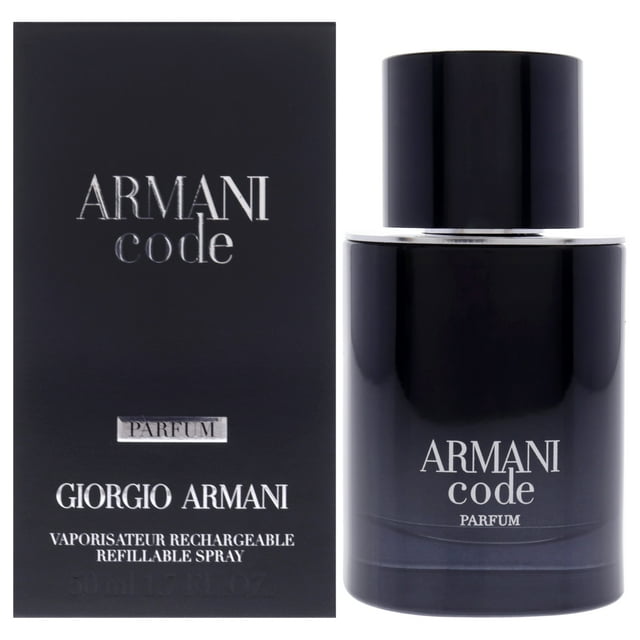 Armani Code de Giorgio Armani para hombres - Spray de perfume de 1,7 oz (recargable)
