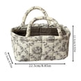 thumbnail image 3 of Small Storage Basket Organizer, Mini Fabric Floral Storage Baskets with Handle,Storage Bins for Toys, Books, Towels, and Clothes, 3 of 5