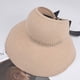 thumbnail image 2 of Toystoory Sombreros de verano para mujer, sombrero de sol con protección y detalle de lazo de ala ancha para mujer, novedad Escalada beige Tipo de malla, 2 of 6