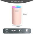 thumbnail image 2 of Mini Humidifier, USB Personal Desktop Humidifier for Car, Office Room, Bedroom,etcpink, 2 of 4