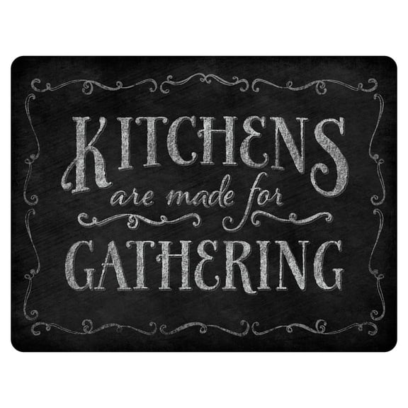 CounterArt Kitchen Gatherings 3mm Tempered Glass Cutting Board 15" by 12"