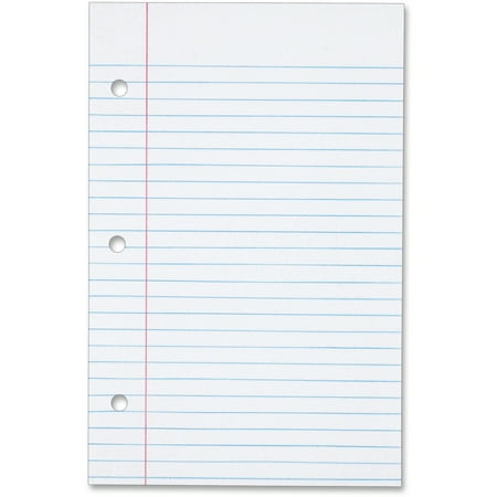 - TOPS, TOP62304, 3-hole Punched College-ruled Filler Paper, 100 / Pack