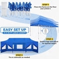 thumbnail image 4 of SANOPY Heavy Duty 10'x 30' Pop up Canopy, Commercial Canopy, Waterproof Outdoor Party Tent, Instant Wedding Canopy with 8 Removable Sidewalls, Carrying Bag, 4 of 7