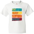 thumbnail image 3 of Inktastic Volunteering Eat Sleep Volunteer Repeat Youth T-Shirt, 3 of 5